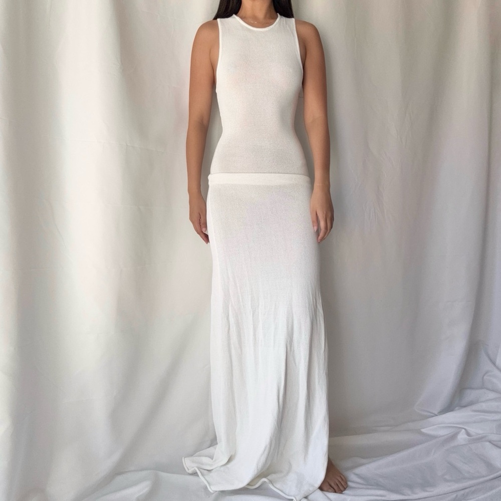 One Mile Knit Maxi Dress Ivory